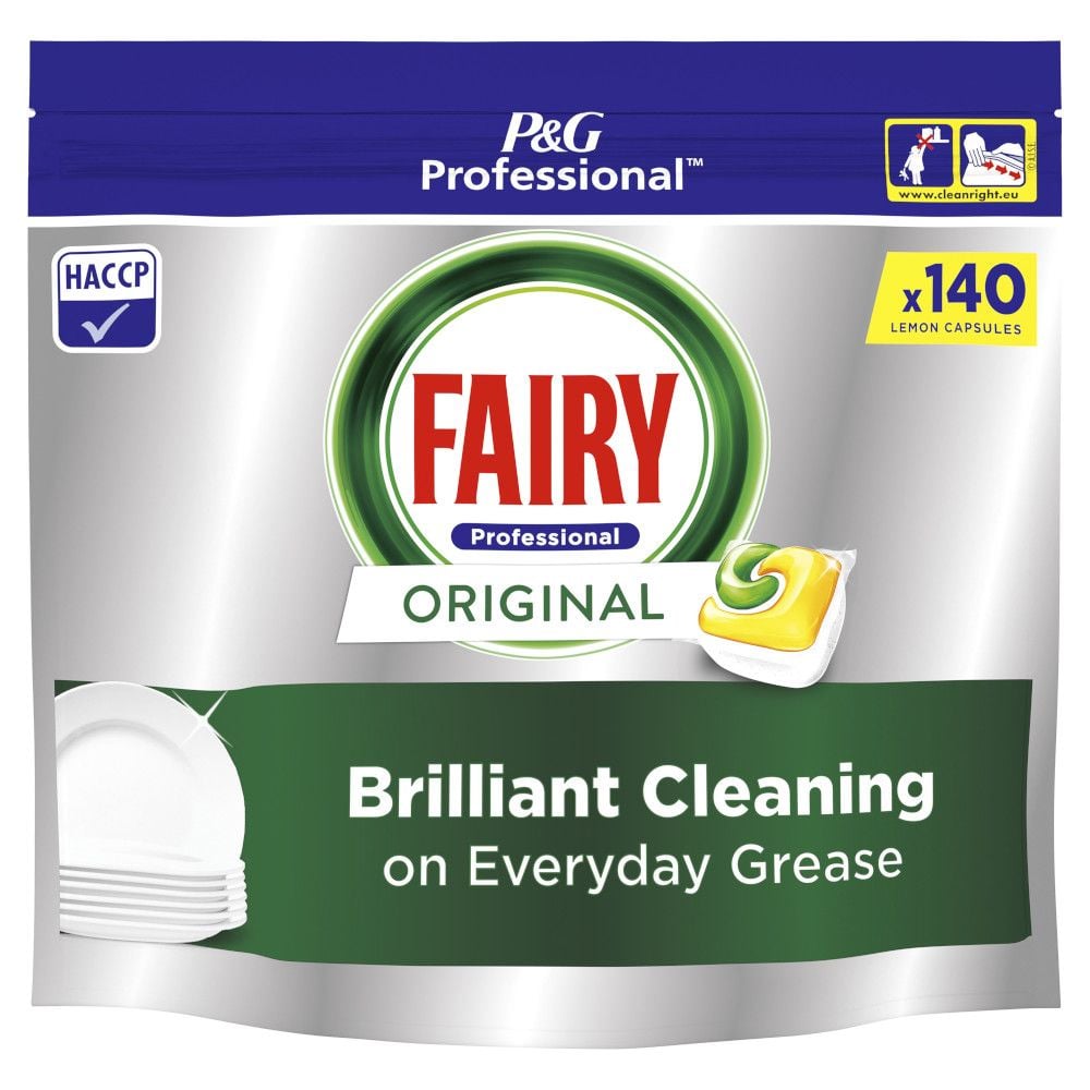 Fairy Pro All-In-One Lemon Machine Dishwasher Capsules 2x140
