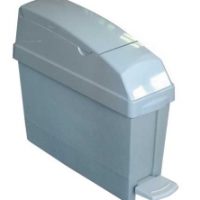 White 12 Litre Pedal Operated Sani Bin