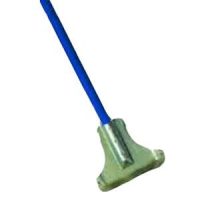 Blue handle for kentucky mop with metal clip