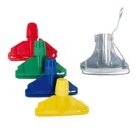 Plastic clip green for kentucky mop/handle