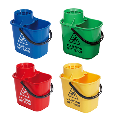 Heavy duty plastic mop bucket blue 15ltr
