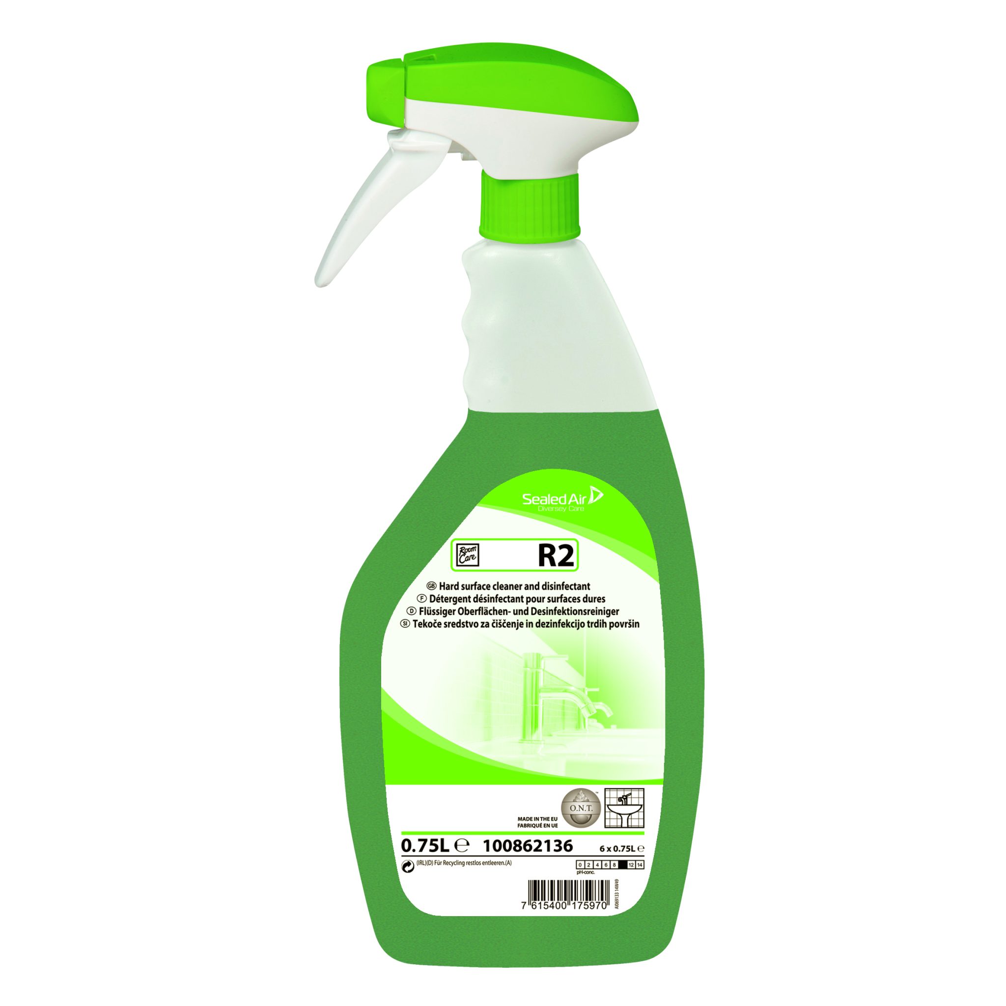 Room Care R2 Multi Surface Cleaner and Disinfectant 750ml Sybron