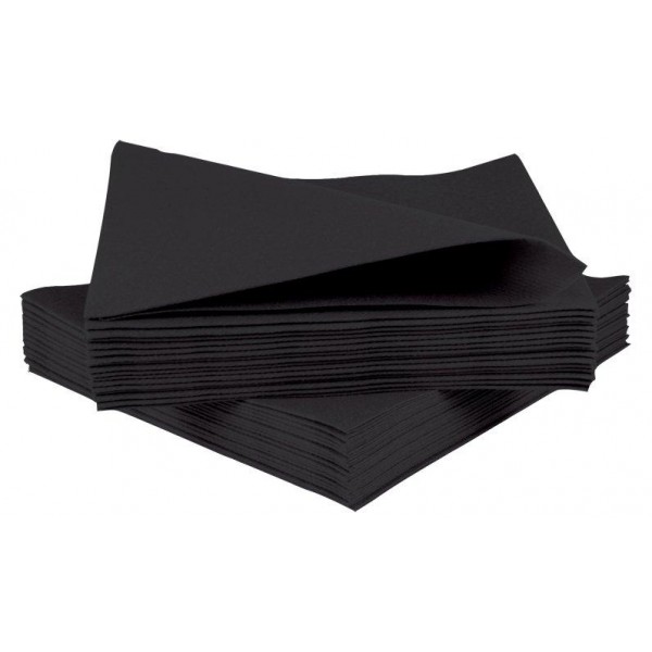 Napkin 2Ply 40cm Black