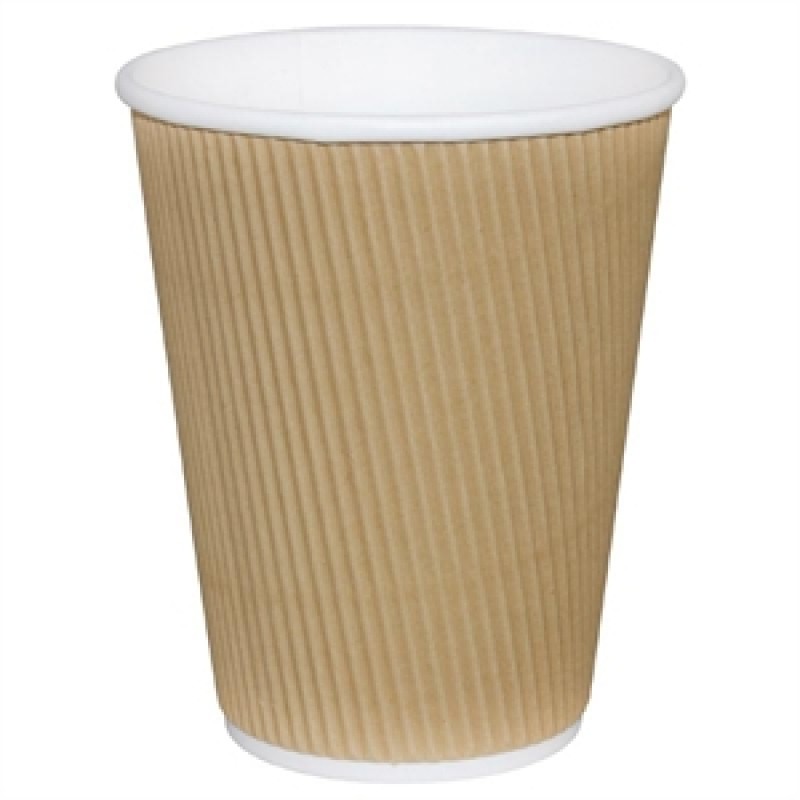 12oz Ripple Cup Kraft