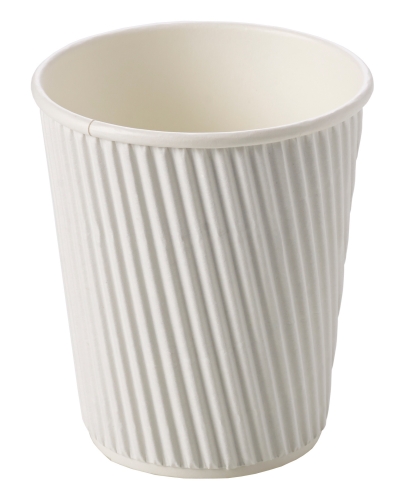 8oz Ripple Cup White