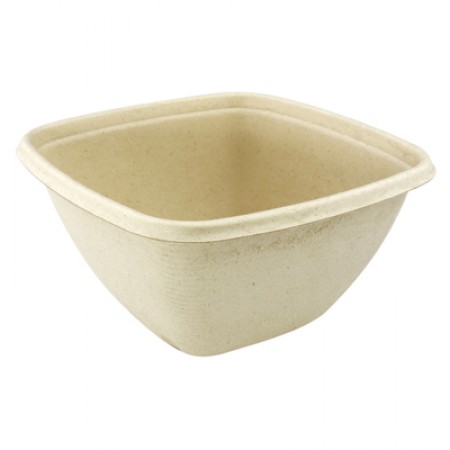Sabert Bagasse Natural Square Bowl 500ml