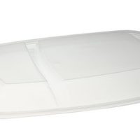 Fast Pac Rectangular 2 Compartment Flat Lid