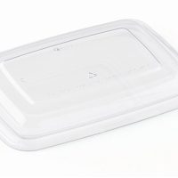 PP lid for square 3 compartment tray