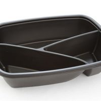 Rectangular container 900ml 3 compartment