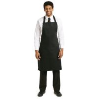 Whites Bib Apron  Polycotton Black