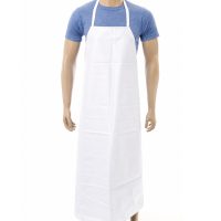 White PVC Apron 48"