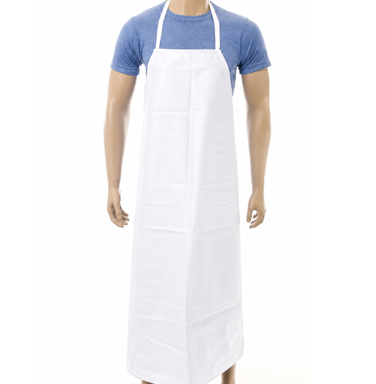 White PVC Apron 48"