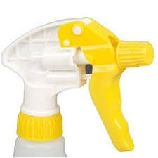 Trigger spray head yellow adjustable 190mm