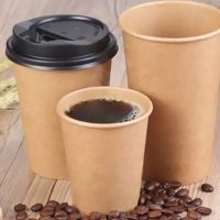 Kraft Compostable PLA Single Wall wall cup 8oz
