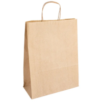 Twisted Handle Carrier Bag Brown 315 x 140 x 410mm
