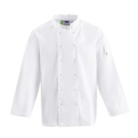 Unisex Chef Jacket Long Sleeve White (Large)