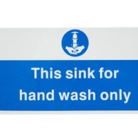 'Hand Wash Only' Sign