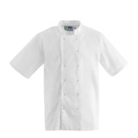 Whites Boston Unisex Chef Jacket Short Sleeve White (Medium)