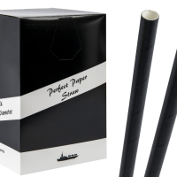 Black Smoothie Paper Straw 10x225mm