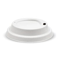 Bagasse Fibre Pulp Coffee Cup Lid 12-16oz