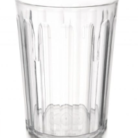 Polycarbonate Fluted Tumbler 250ml - Clear