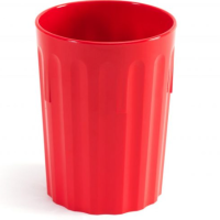 Polycarbonate Fluted Tumbler 250ml - Red