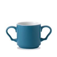 Art De Cuisine Double Handled Mug 284ml Blue