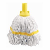 YELLOW Exel revolution looped socket mop with stay flat band 300g
