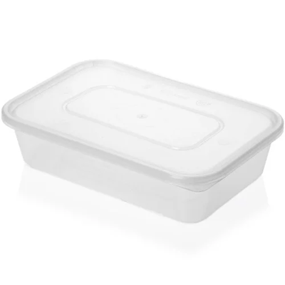 Microwaveable takeaway container & lid 174 x 119mm - 500ml